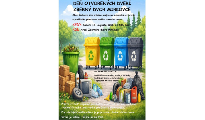 Fotka - Deň otvorených dverí - Zberný dvor Mirkovce